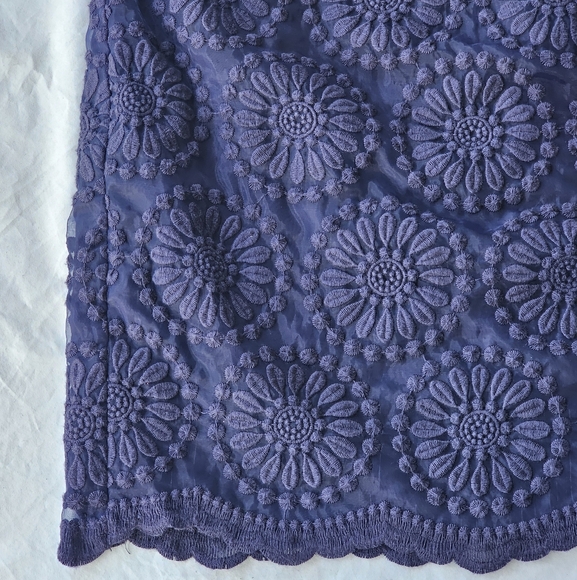 Boden Embroidered Organza Lace Dress - Women's Size 12 - Picture 5 of 16